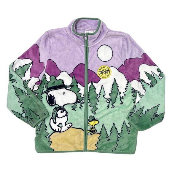 Isaac Morris Sweaters - Isaac Morris Women's Character Scenic Full Zip Fleece Jacket - Snoopy